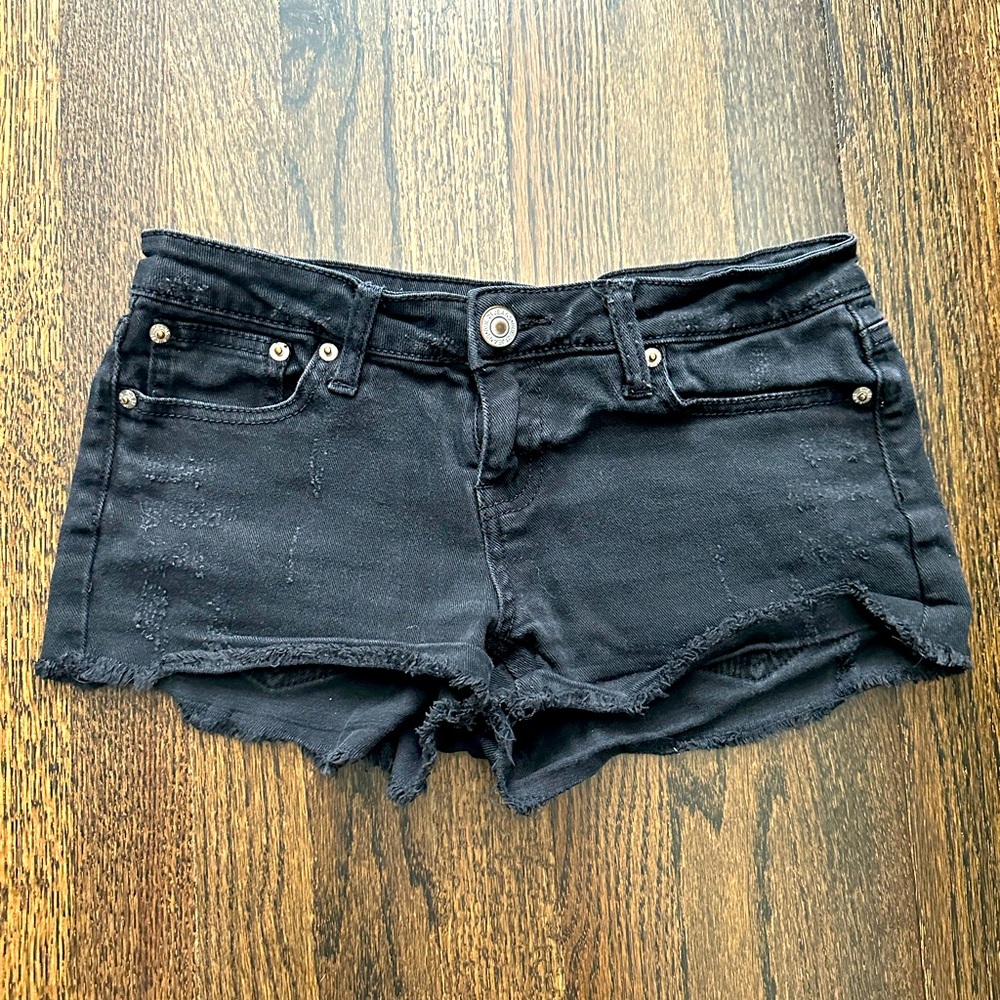 3/$12. Rue 21. Black Jean Shorts. Size 1/2.
